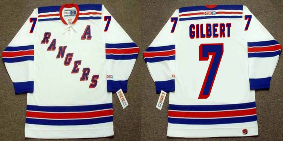 2019 Men New York Rangers #7 Gilbert white CCM NHL jerseys